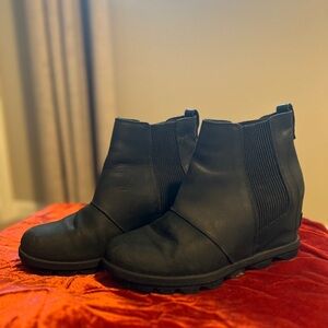 Sorel Black Ankle Booties
